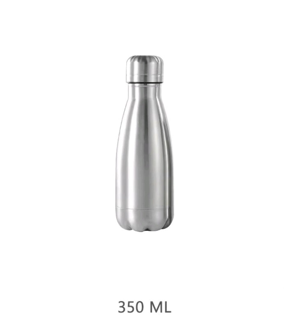 Roestvrij stalen watfles 500ml 750ml 1000ml 350ml voor kamperen rijzen of mee te nemen naar school lekvrije logovrije fles