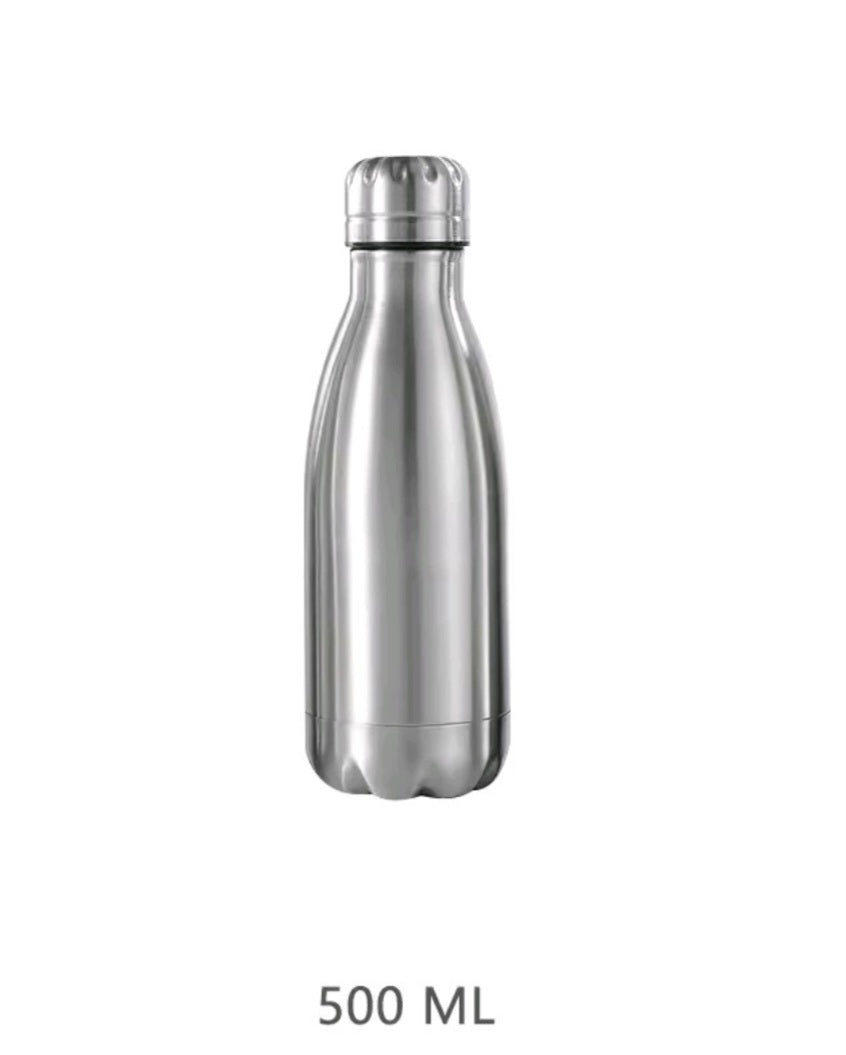 Roestvrij stalen watfles 500ml 750ml 1000ml 350ml voor kamperen rijzen of mee te nemen naar school lekvrije logovrije fles