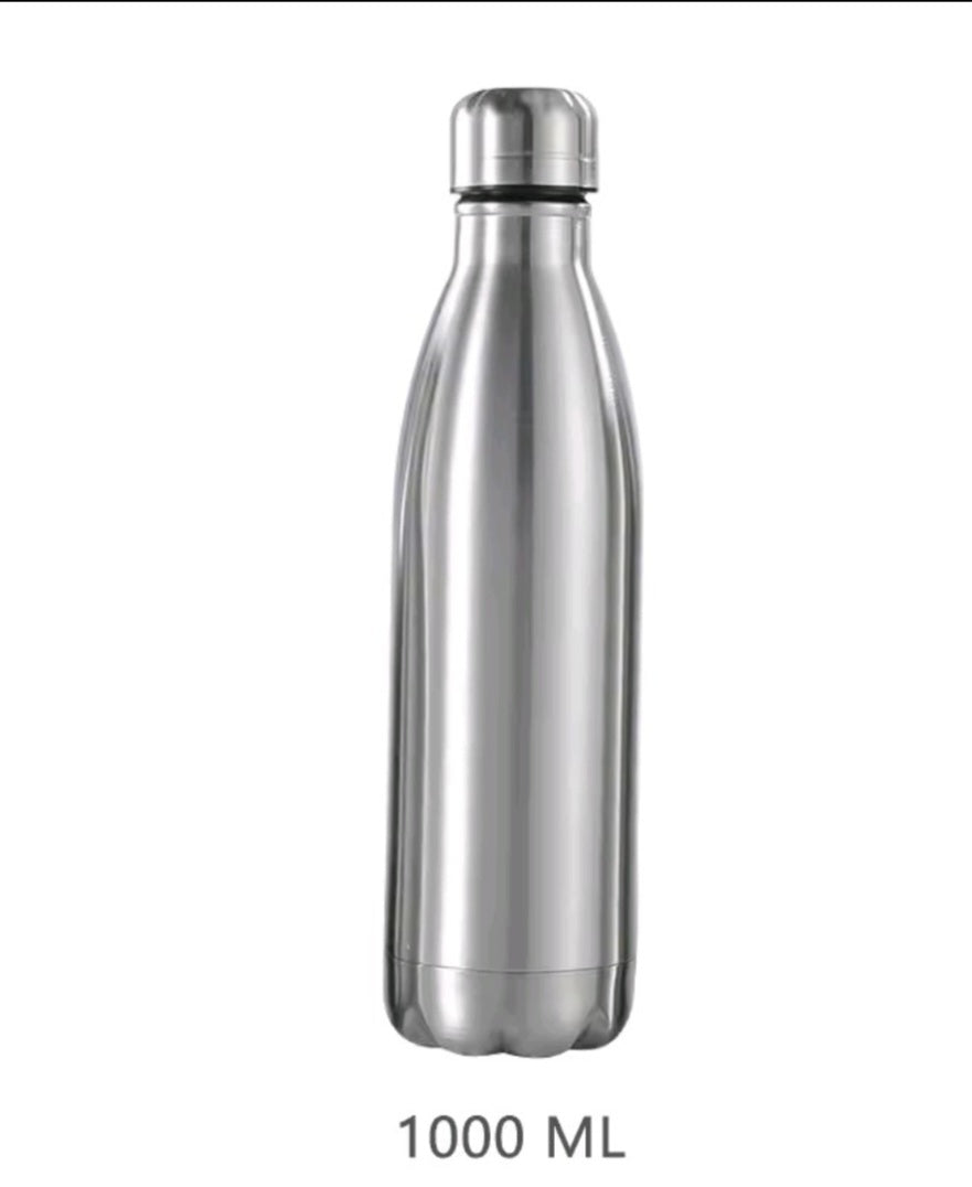 Roestvrij stalen watfles 500ml 750ml 1000ml 350ml voor kamperen rijzen of mee te nemen naar school lekvrije logovrije fles